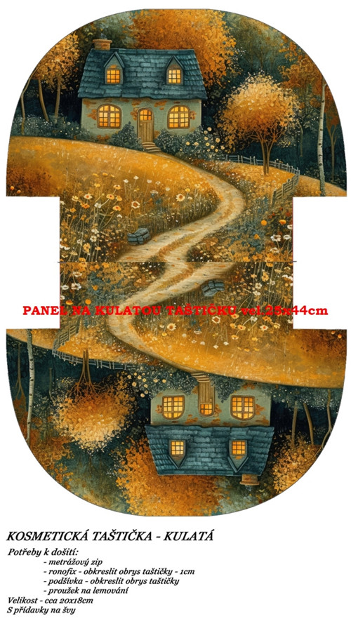 Panel na taštičku bavlna