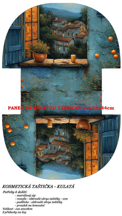 Panel na taštičku bavlna