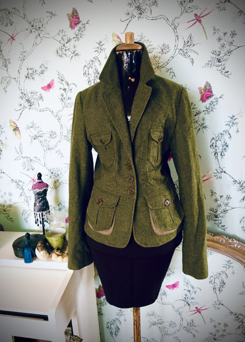 Sako chic olivka jarní — foto 1
