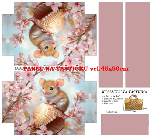 Panel na taštičku bavlna