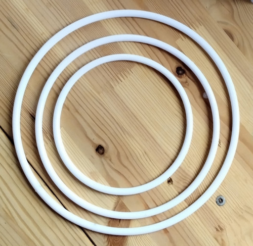 Plastový kruh průměr vnější 19,5 cm.