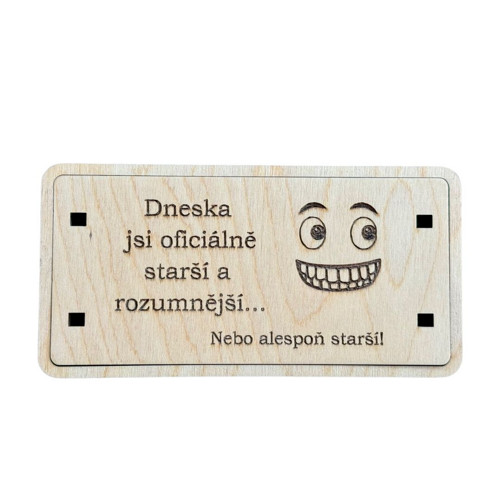Originální narozeninové přání na peníze