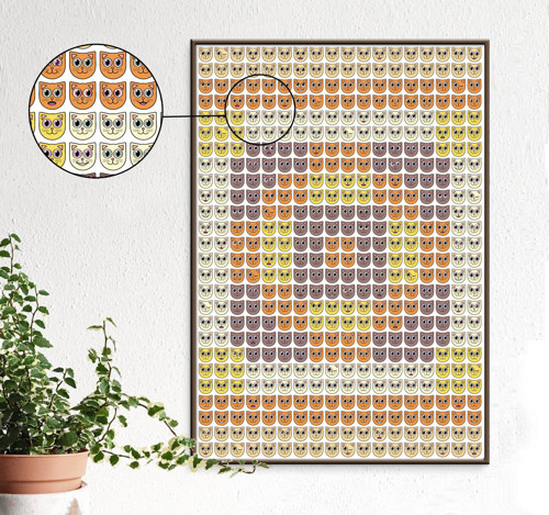 Grafika Kočičí mozaika - portál
