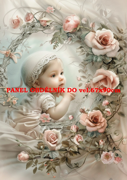 Bavlněný panel 18x25 cm - skladem — foto 1