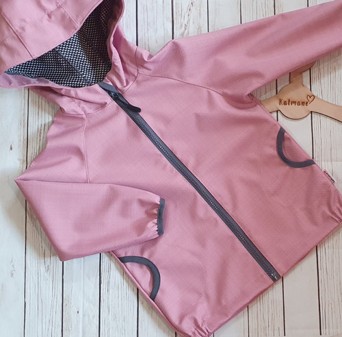 Softshellová jarní/podzimní bunda starorůžová