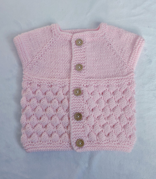 Dětská pletená vesta 68, 3-6 m — foto 1