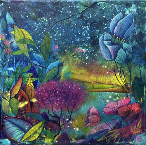 Magická krajina - 30x30cm — foto 1