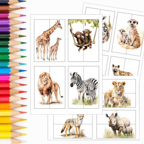 Puzzle pro nejmenší - AFRIKA v PDF