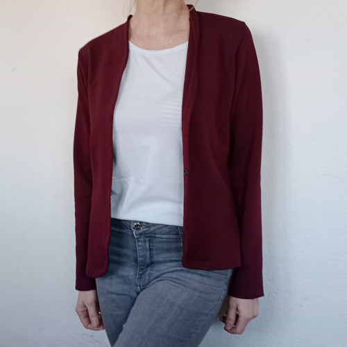 Mikino kabátek, barva bordó, šedá vel.XS-XL
