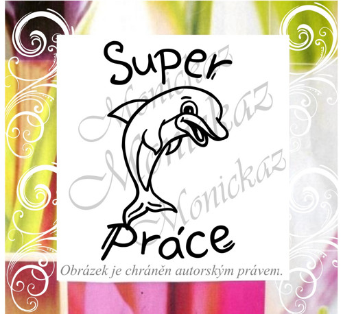 Super práce delfín 1028. Razítko. — foto 1