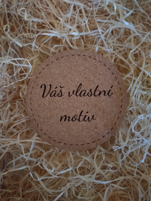 Korkový podtácek s vlastním motivem