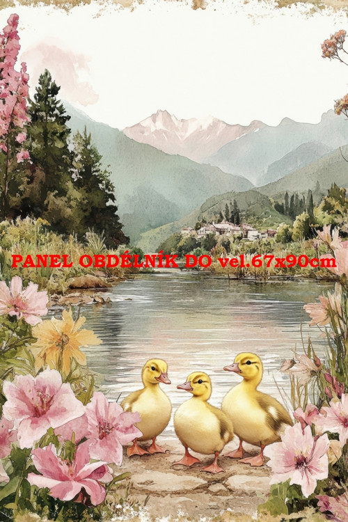 Bavlněný panel 17x25 cm - skladem — foto 1