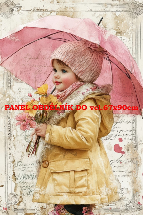 Bavlněný panel 17x25 cm - skladem — foto 1