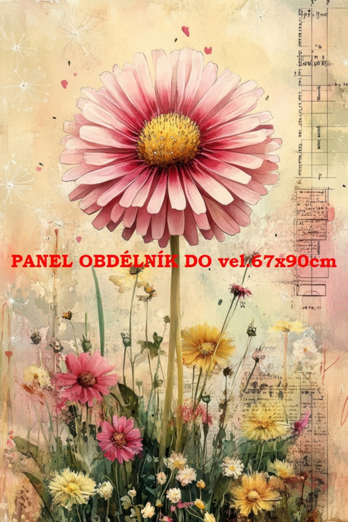 Bavlněný panel 17x25 cm - skladem — foto 1