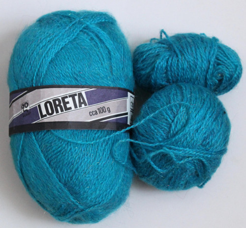 Příze Loreta cca 120g tyrkysová