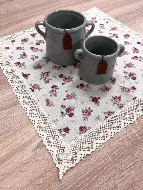 Ubrus vintage růže 68x68