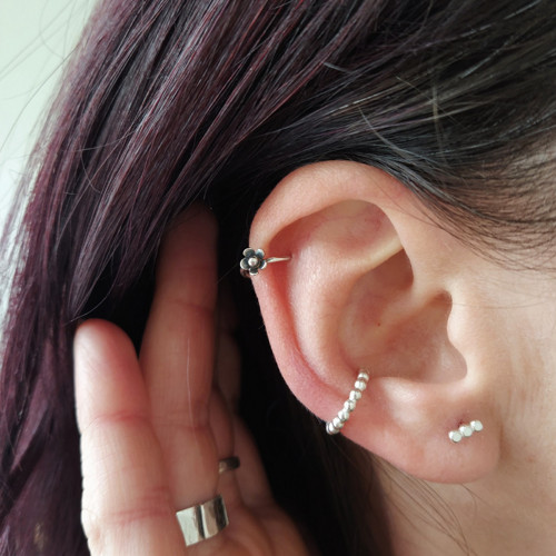 Náušnice piercing Kvítek