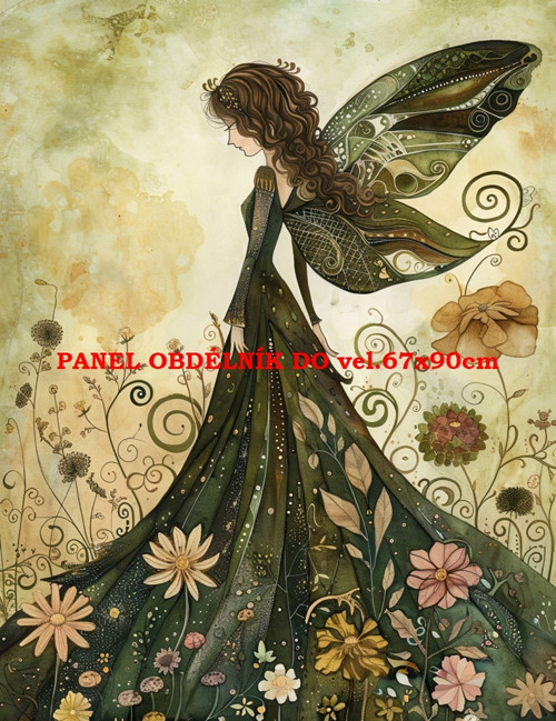 Bavlněný panel - varianty velikostí / 11x15 cm