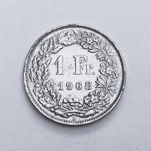 1 frank 1968 Švýcarsko