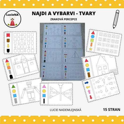 Najdi A Vybarvi - Tvary