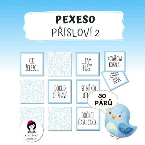Pexeso přísloví pro děti (PDF)