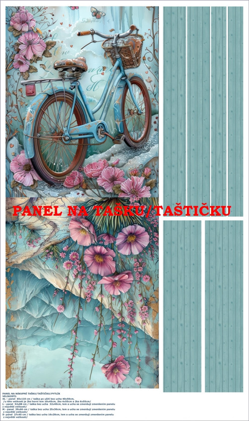 Panel na tašku/taštičku - bavlna XL — foto 1
