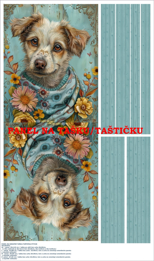 Panel na tašku/taštičku - bavlna XL — foto 1