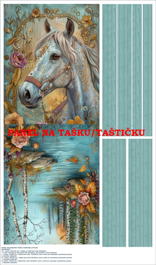 Panel na tašku/taštičku - bavlna XL
