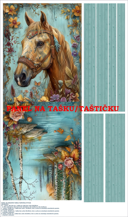 Panel na tašku/taštičku - bavlna XL