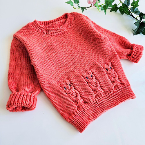 Dětský pletený svetr Malé Sovičky Merino 68-164