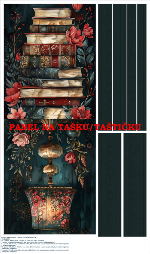Panel na tašku/taštičku - bavlna XL
