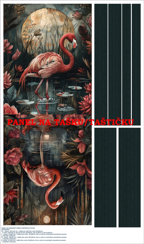 Panel na tašku/taštičku - bavlna XL