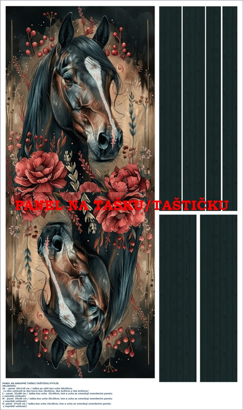 Panel na tašku/taštičku - bavlna XL