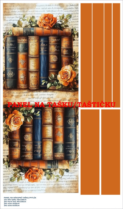 Panel na tašku/taštičku - bavlna XL