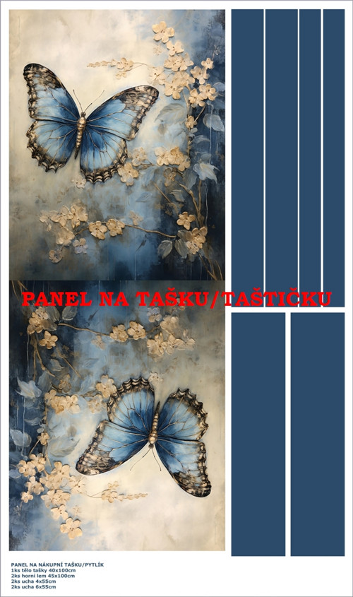 Panel na tašku/taštičku - bavlna XL — foto 1