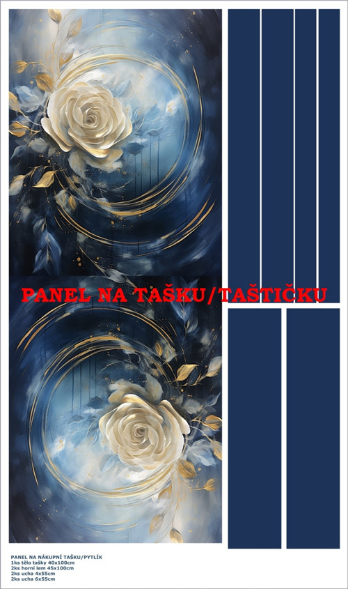 Panel na tašku/taštičku - bavlna XL — foto 1