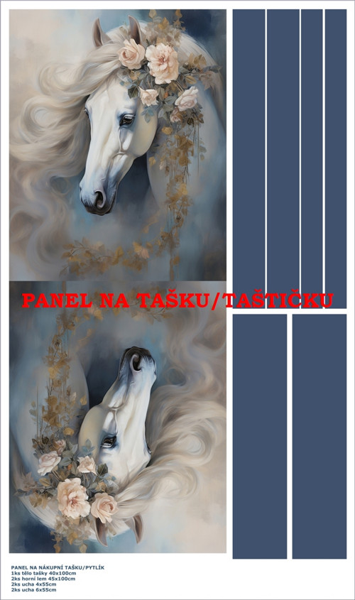 Panel na tašku/taštičku - bavlna XL