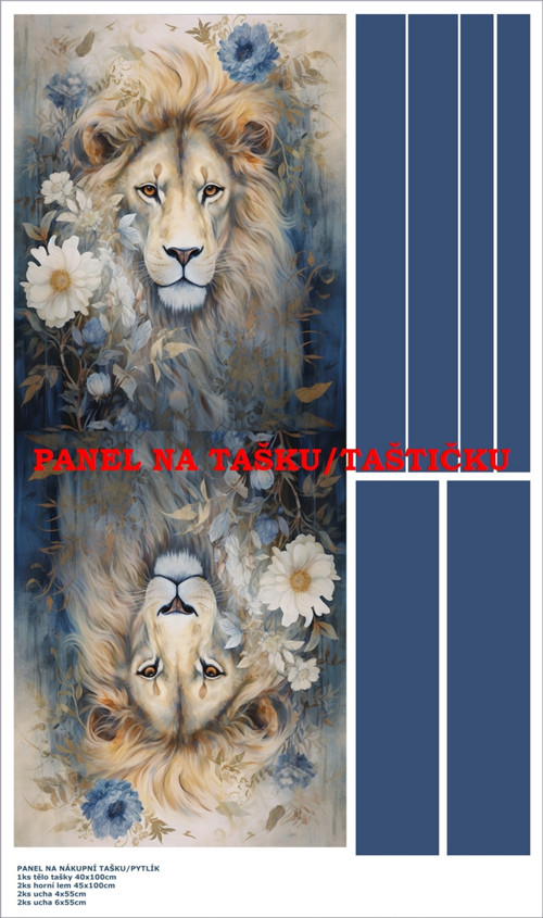Panel na tašku/taštičku - bavlna XL — foto 1