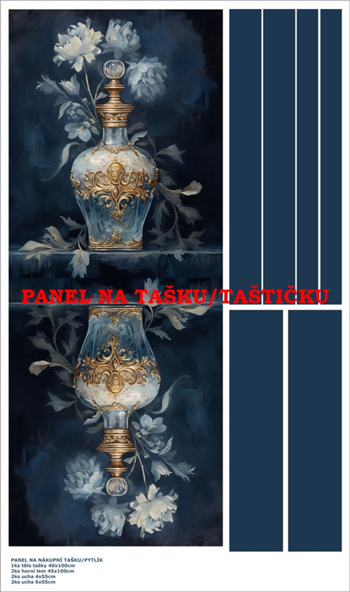 Panel na tašku/taštičku - bavlna XL — foto 1