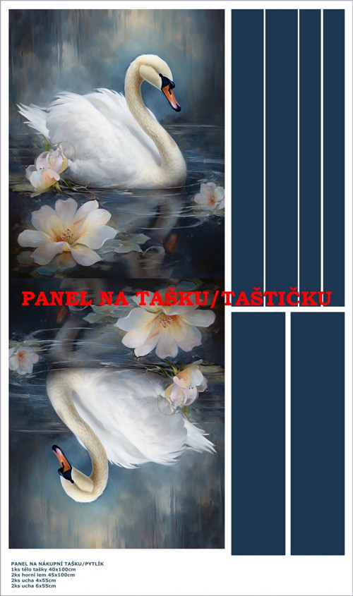 Panel na tašku/taštičku - bavlna XL