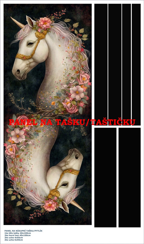 Panel na tašku/taštičku - bavlna XL