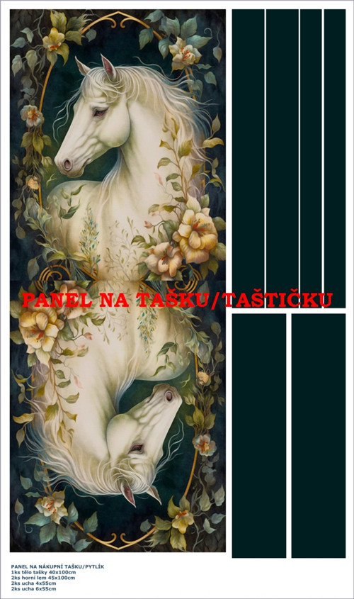 Panel na tašku/taštičku - bavlna XL — foto 1