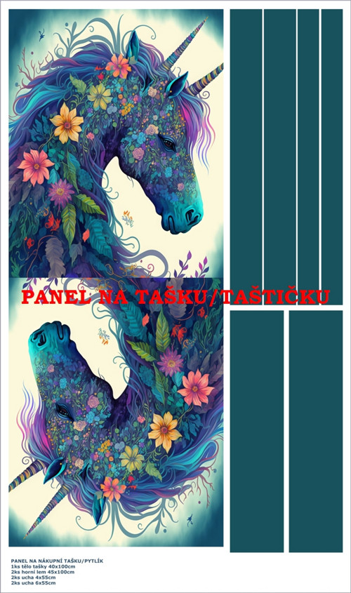 Panel na tašku/taštičku - bavlna XL — foto 1