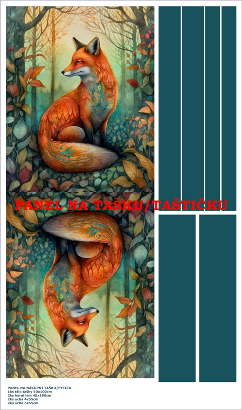 Panel na tašku/taštičku - bavlna XL