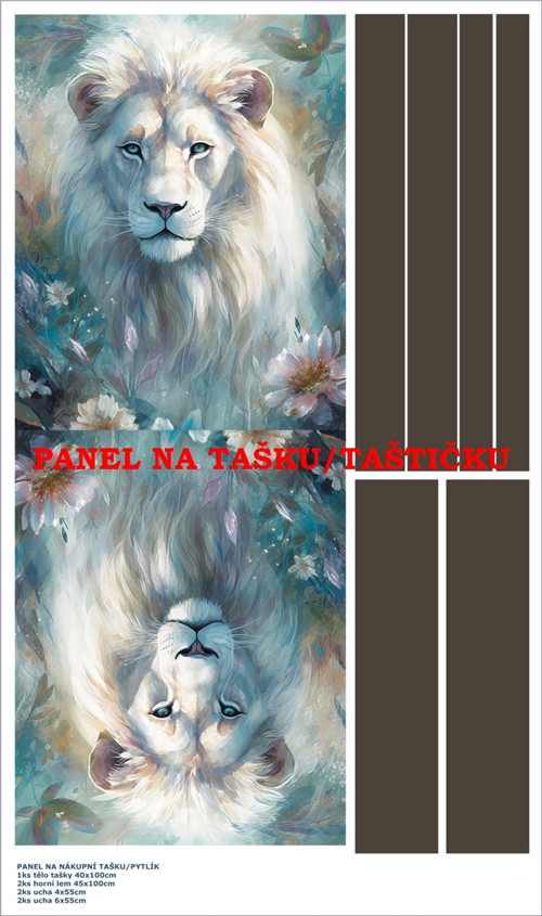 Panel na tašku/taštičku - bavlna XL