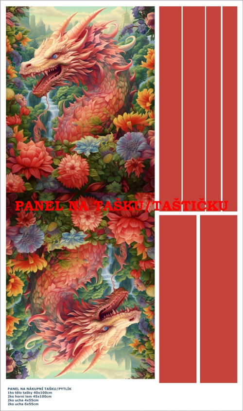 Panel na tašku/taštičku - bavlna XL — foto 1