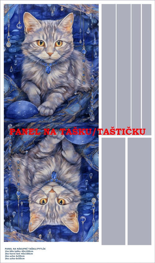 Panel na tašku/taštičku - bavlna XL — foto 1