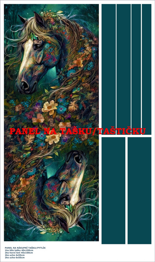 Panel na tašku/taštičku - bavlna XL