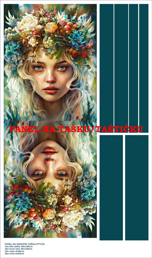 Panel na tašku/taštičku - bavlna XL — foto 1