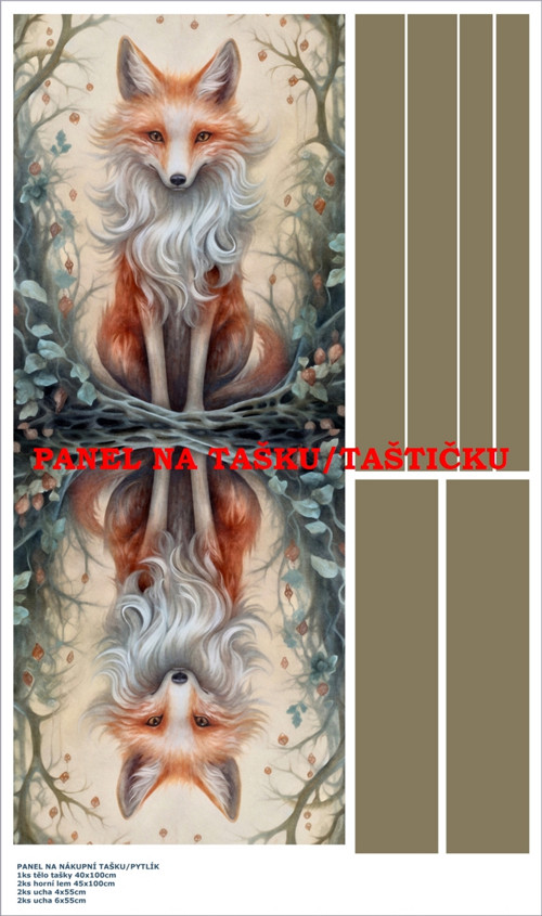 Panel na tašku/taštičku - bavlna XL